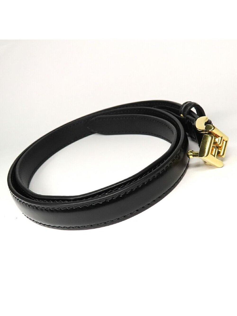 Fendi FF Diamond Belt 1.5 cm Black Cles - Picture 4 of 9